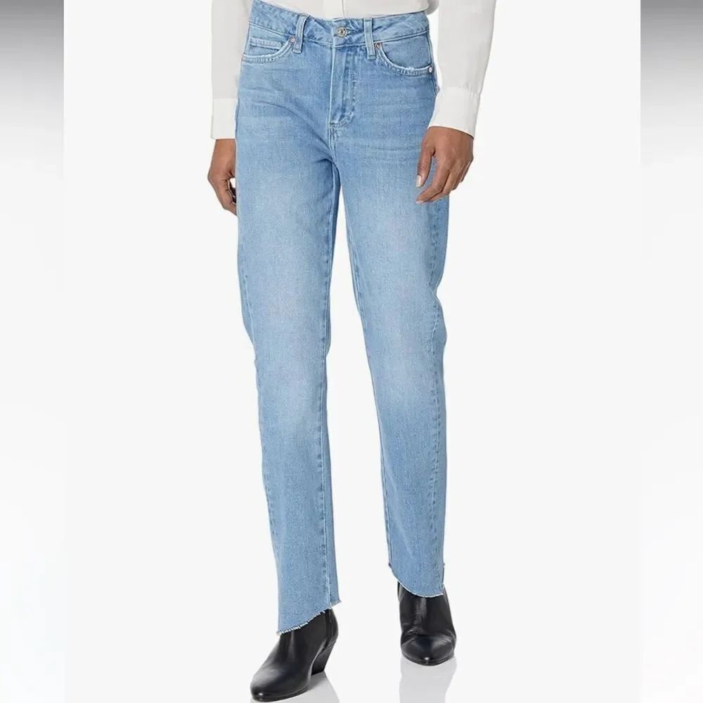 PAIGE Cindy Seaming Jagged Hem Jeans Wrennin Wash